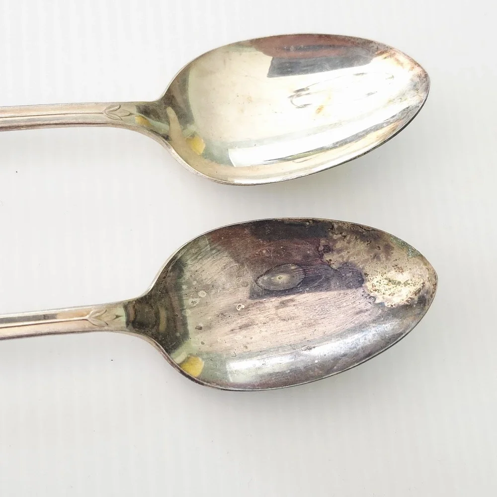 4 Meriden IS Silverplate DELIGHT Oval Soup/Place Spoons‎ 7-1/4